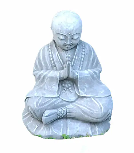  Product image 3 of the product “Rokesh - Sitting praying Monk, 35cm H | cast stone ”